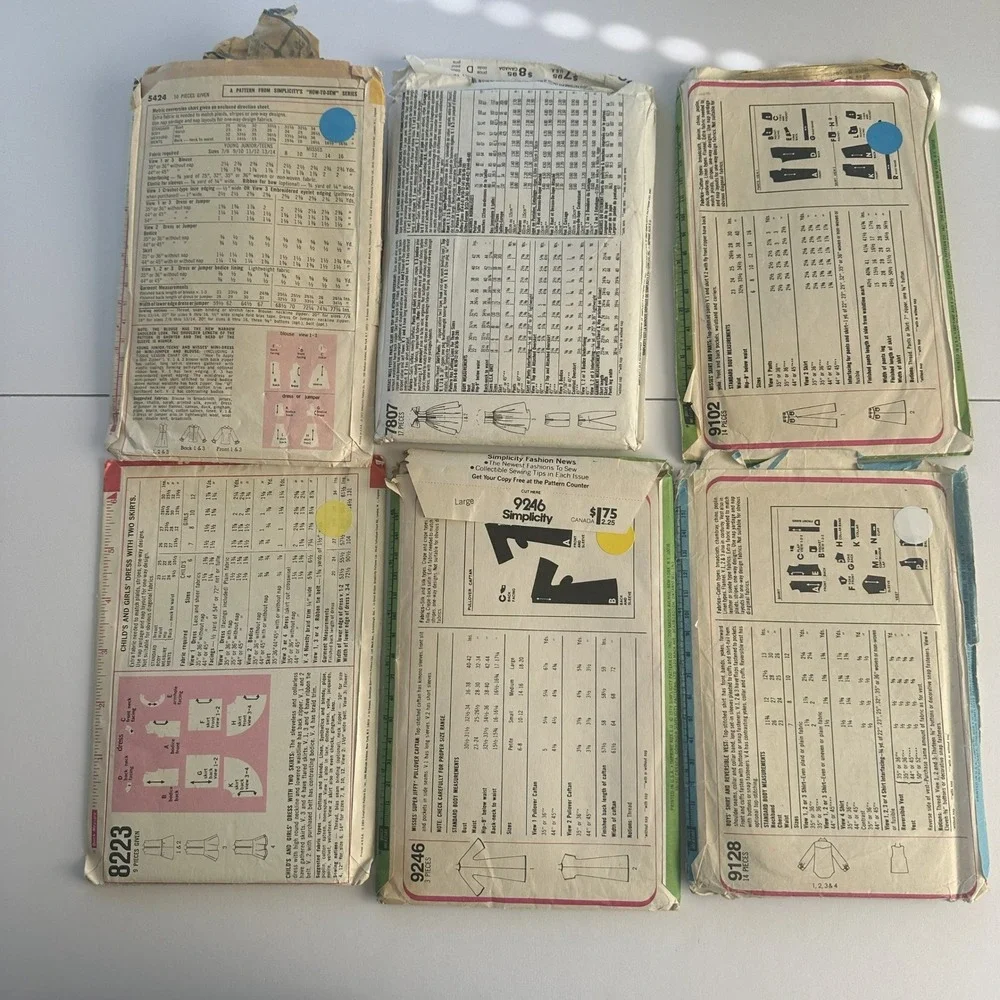 Simplicity lot vintage